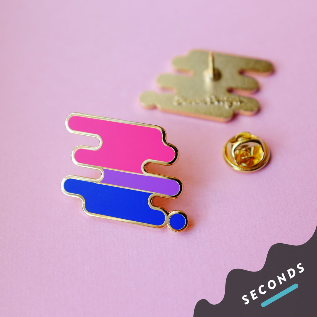 Imperfect Bisexual Pride Pin