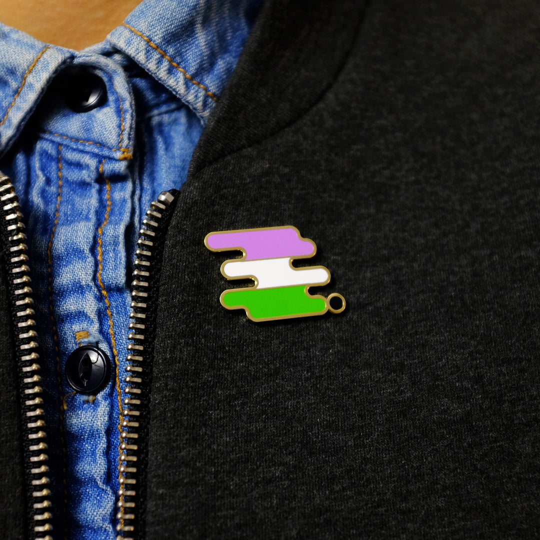 Genderqueer Pride Pin – Bianca's Design Shop