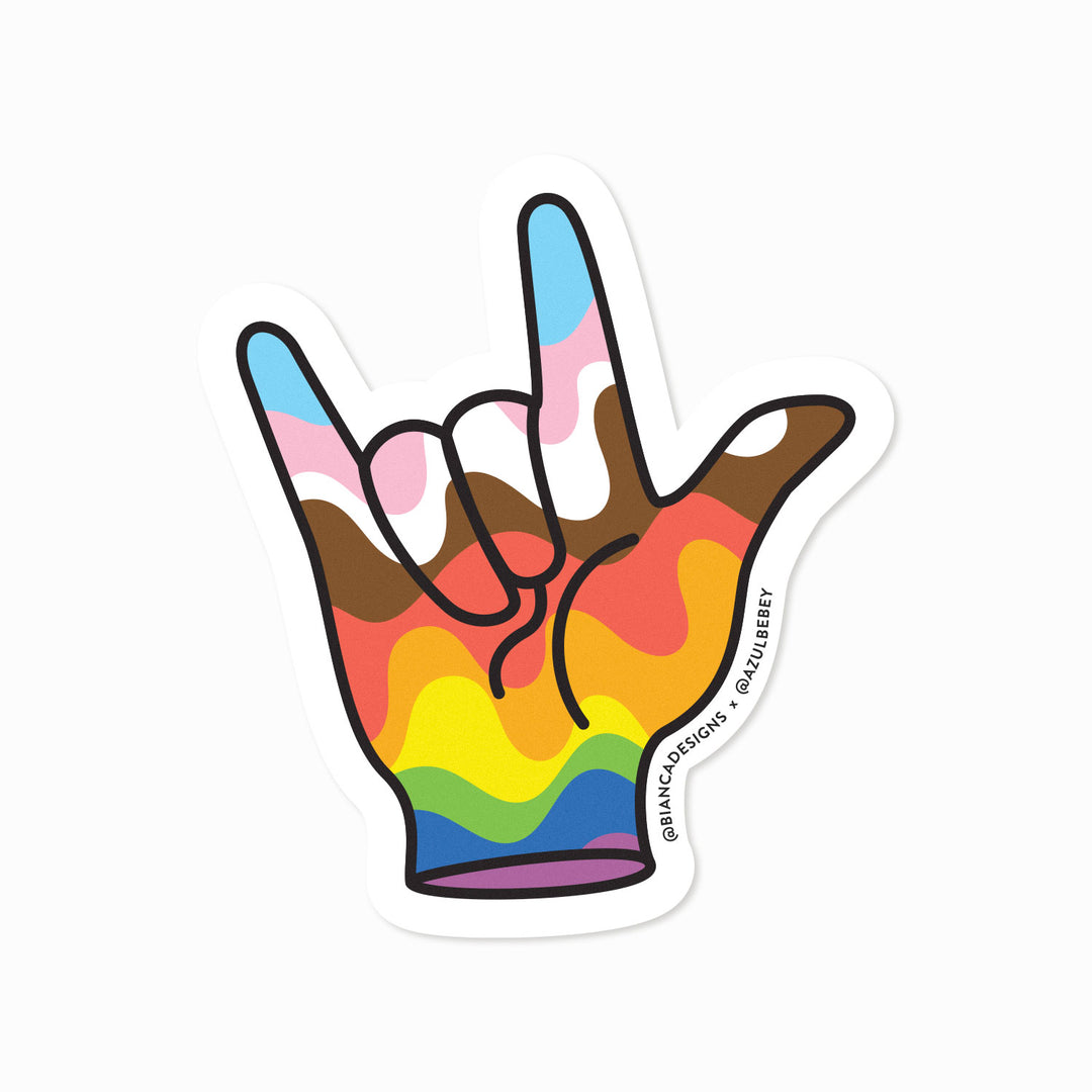 I Love You in ASL Sticker – Bianca's Design Shop