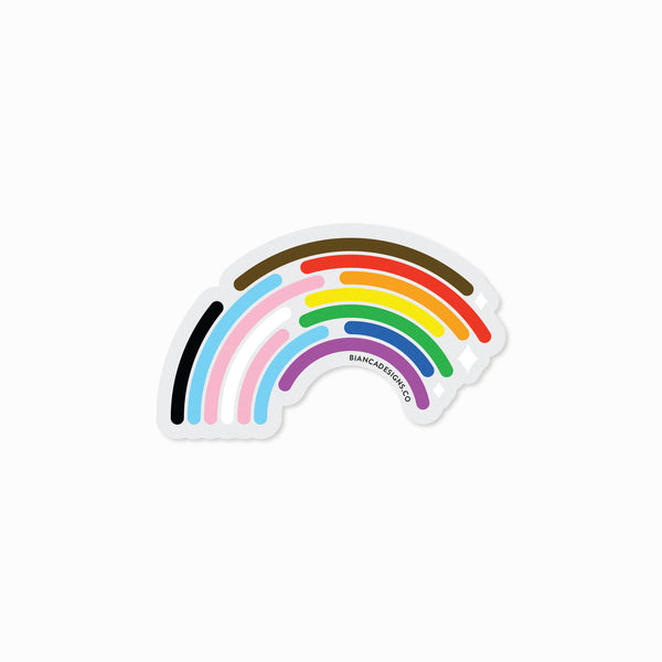 Week Day Stickers - Large - Pastel Rainbow - Brush Style – rebelinkco